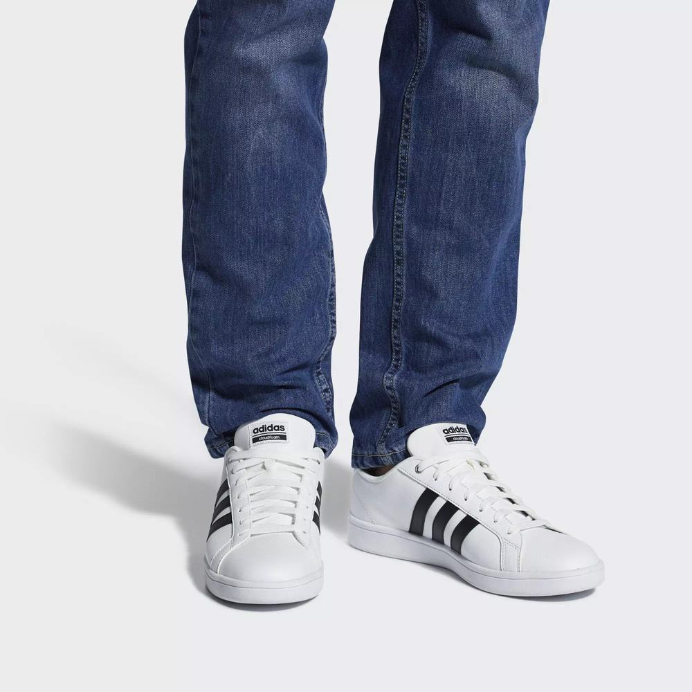 Adidas Cloudfoam Advantage Tenis Blancos Para Hombre (MX-95342)